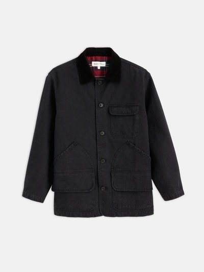 Shop Alex Mill Frontier Jacket In Canvas In Washed Black