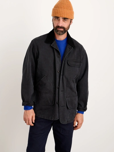 Shop Alex Mill Frontier Jacket In Canvas In Washed Black