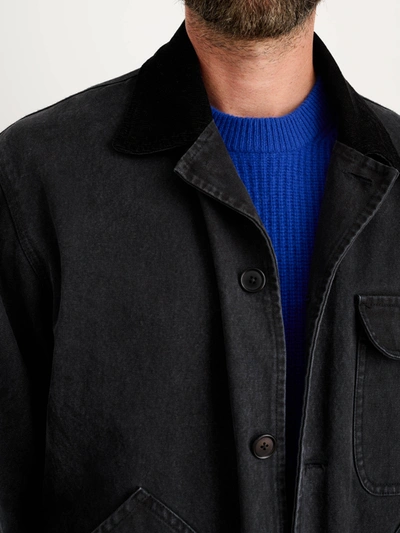 Shop Alex Mill Frontier Jacket In Canvas In Washed Black