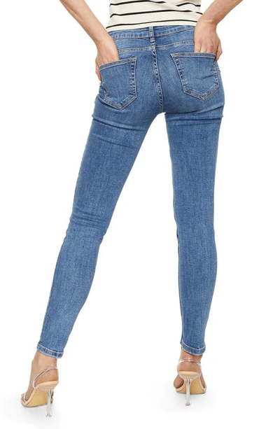 Shop Mango Skinny Push-up Jeans In Medium Blue