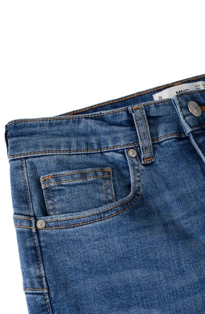 Shop Mango Skinny Push-up Jeans In Medium Blue