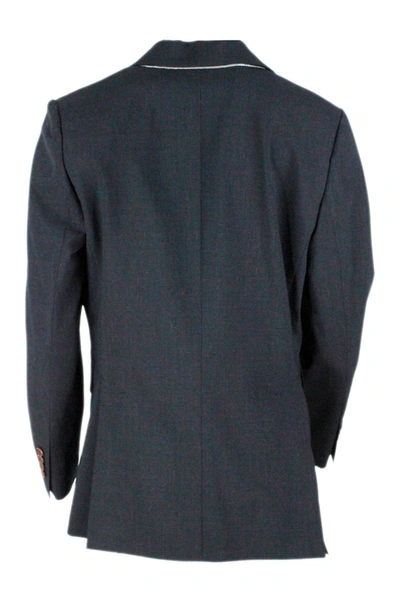 Shop Brunello Cucinelli Jackets In Anthracite