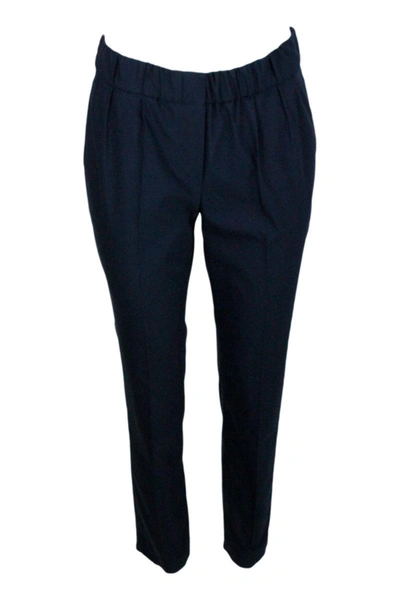 Shop Brunello Cucinelli Trousers In Blue