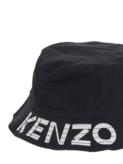 Shop Kenzo Cotton Reversible Hat In Multicolor