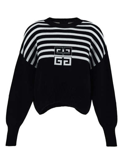 Shop Givenchy Knitted Sweater In Black