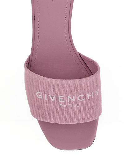 Shop Givenchy 4g Heel Sandals In Pink