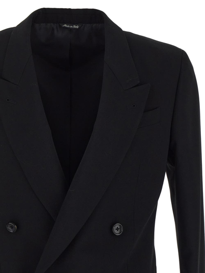 Shop Reveres 1949 Double-breasted Jacket In Black