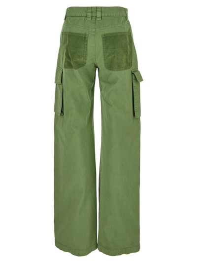 Shop Stella Mccartney Cargo Trousers In Green