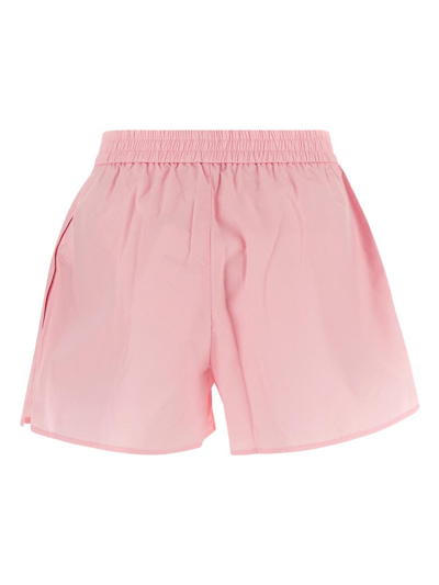 Shop Alexander Wang T Cotton Shorts In Pink