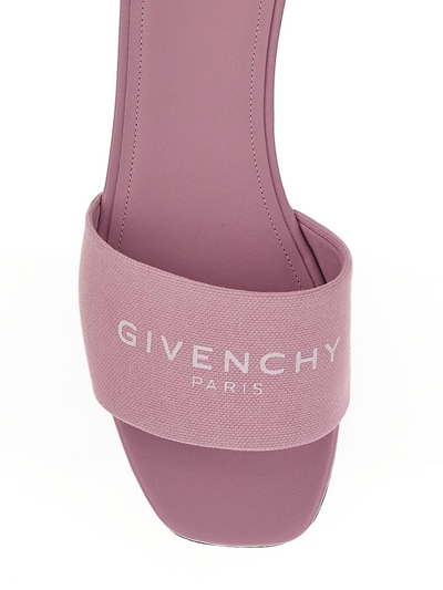 Shop Givenchy 4g Flat Sandals In Pink