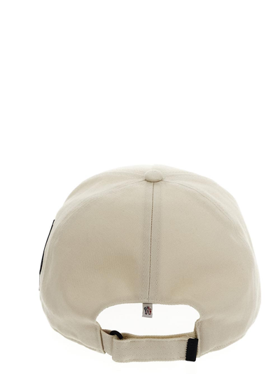 Shop Moncler Cotton Hat In Beige