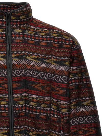 Shop Needles Jacquard Jacket In Multicolor