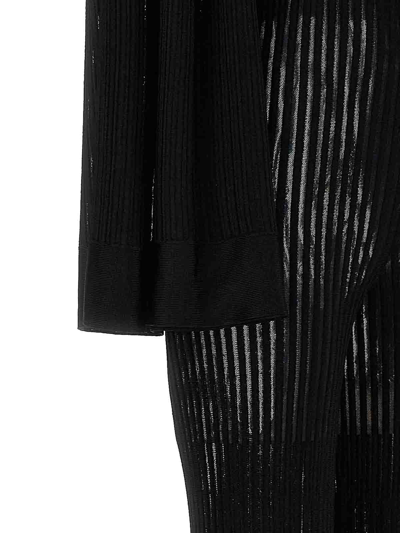 Antonino Valenti Desiree Ribbed Flared-design Jumpsuit In Negro
