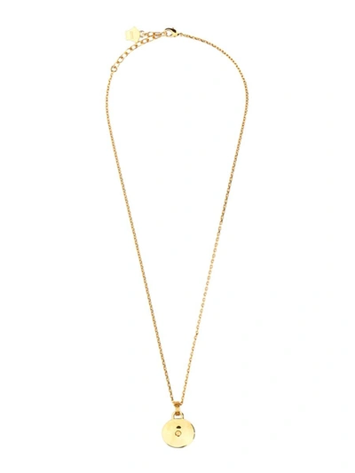 Shop Versace Necklace With "jellyfish" In Gold