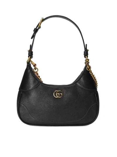 Shop Gucci Small Size Aphrodite Shoulder Bag In Black