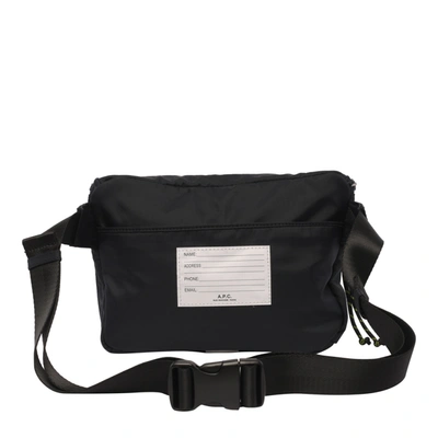 Shop Apc A.p.c. Trek Nylon Belt Bag In Blue/black