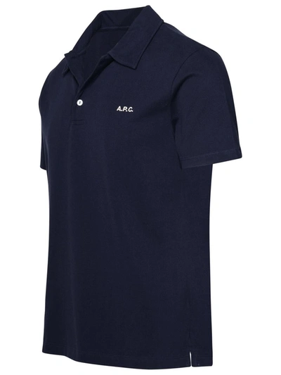 Shop Apc A.p.c. Polo Shirt In Navy
