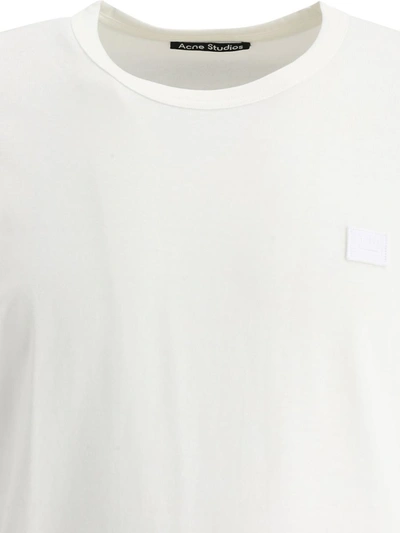Shop Acne Studios "nash Face" T-shirt In White