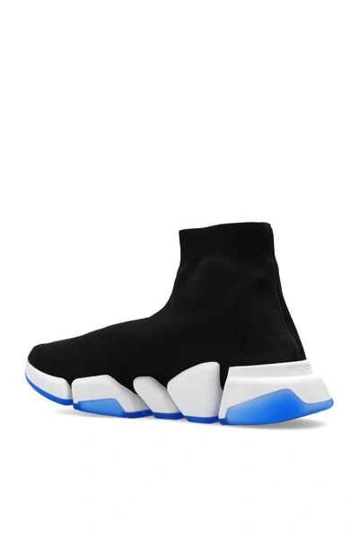 Shop Balenciaga Sneakers In Black/white/blue