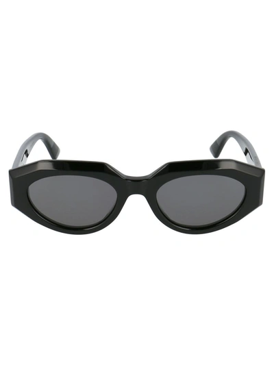 Shop Bottega Veneta Sunglasses In 001 Black Black Grey