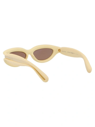 Shop Bottega Veneta Sunglasses In 005 Gold Gold Brown