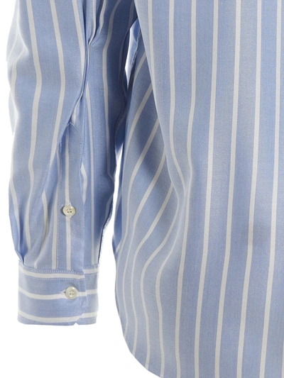Shop 424 Striped Shirt In Blue