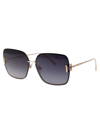 Shop Chopard Sunglasses In 0300 Gold