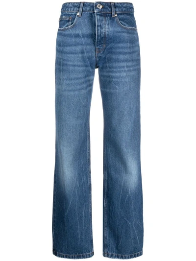 Shop Ami Alexandre Mattiussi Ami Paris Straight-fit Denim Jeans In Blue