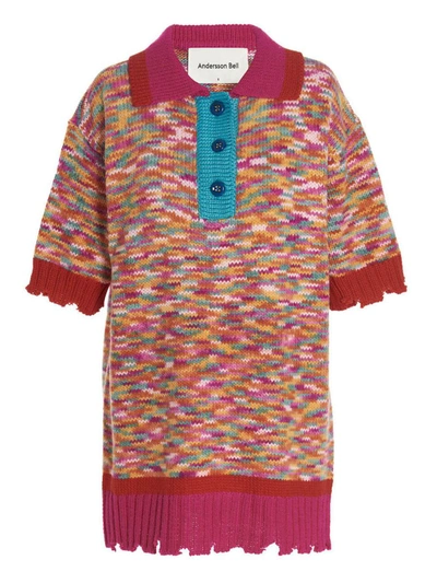 Shop Andersson Bell 'portela' Polo Shirt In Multicolor