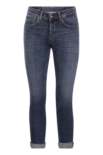 Shop Dondup George - Five Pocket Jeans In Medium Denim