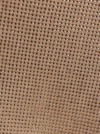 Andreädamo Andreādamo Sequin Knit Skirt In Gold