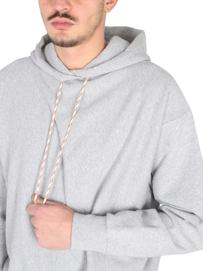 Shop Aries Hoodie In Grey