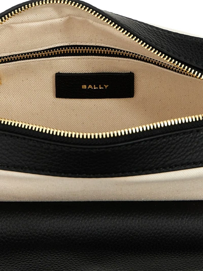 Shop Bally 'bar Daniel' Crossbody Bag In White/black