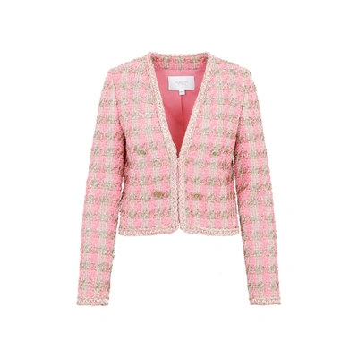 Shop Giambattista Valli Polyamide Jacket In Pink & Purple