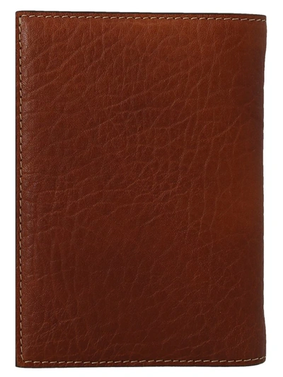 Shop Brunello Cucinelli Leather Wallet In Brown