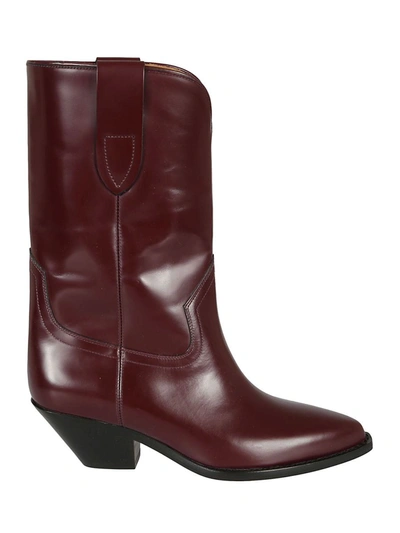 Shop Isabel Marant Dahope Western Ankle Boots In Brown