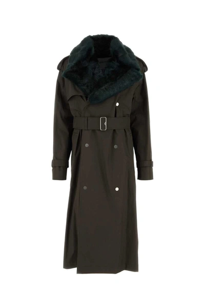 Shop Burberry Trench In Brown