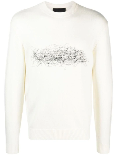 Shop John Richmond Ortex Sweater In White