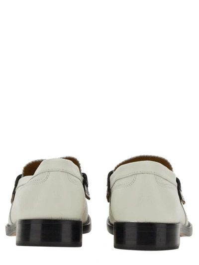 College Leather Loafers In White