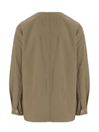 Shop Comme Des Garçons Homme Deux Comme Des Garçons Homme Tropical Wool Blazer Jacket In Beige