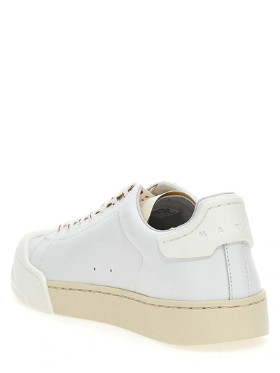 Shop Marni Duda Bumper Sneakers In White