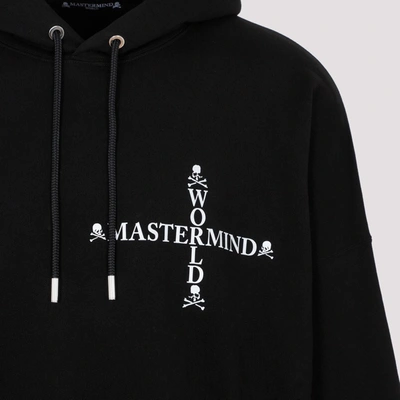 Shop Mastermind Japan Mastermind World Black Cotton Sweatshirt