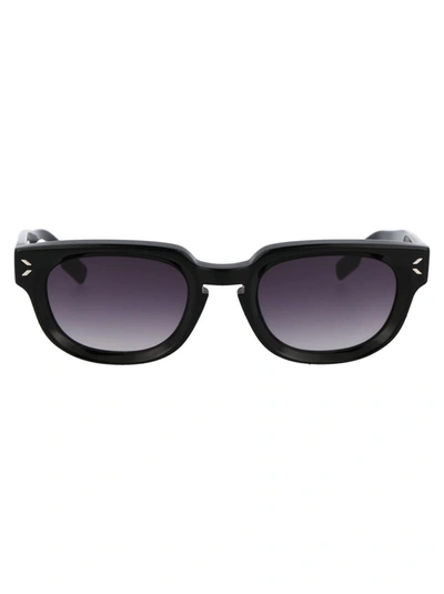 Shop Mcq By Alexander Mcqueen Mcq Alexander Mcqueen Sunglasses In 001 Black Black Grey