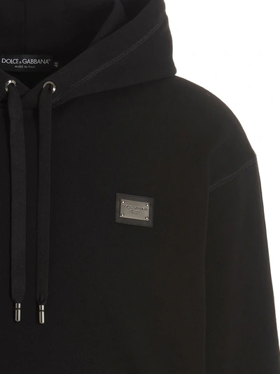 Shop Dolce & Gabbana ‘dg Essential' Hoodie In Black
