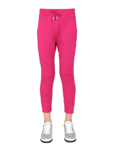 Shop Dsquared2 "icon" Jogging Trousers In Fuchsia