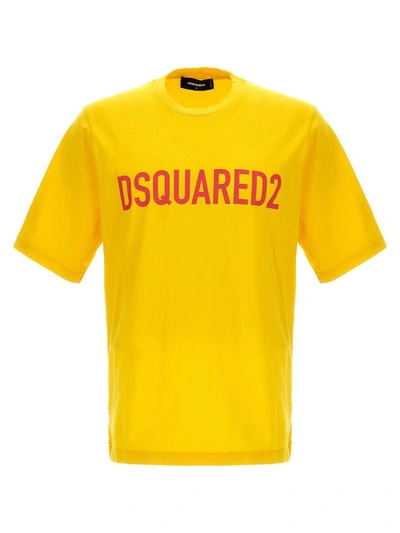 Shop Dsquared2 '' T-shirt In Yellow