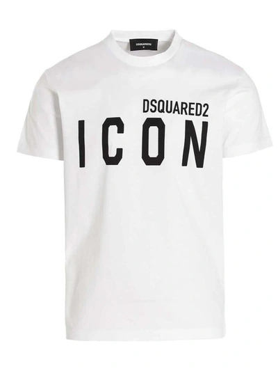 Shop Dsquared2 'icon' T-shirt In White/black