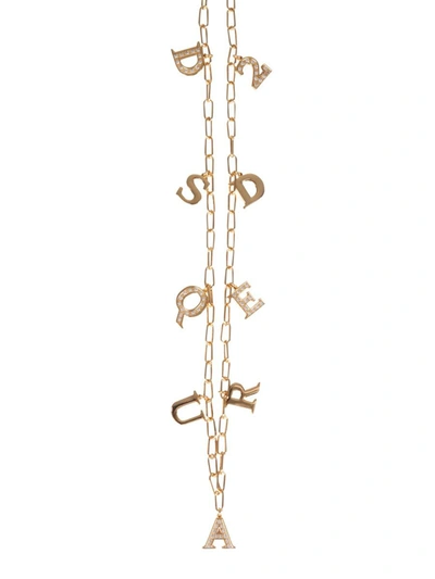 Shop Dsquared2 Charmy Necklace In Gold