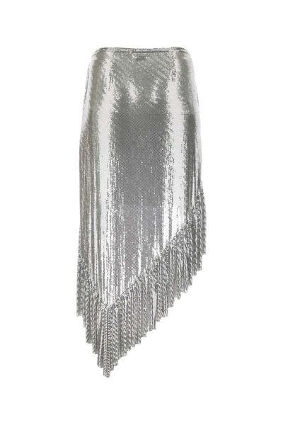 Shop Rabanne Paco  Skirts In Silver