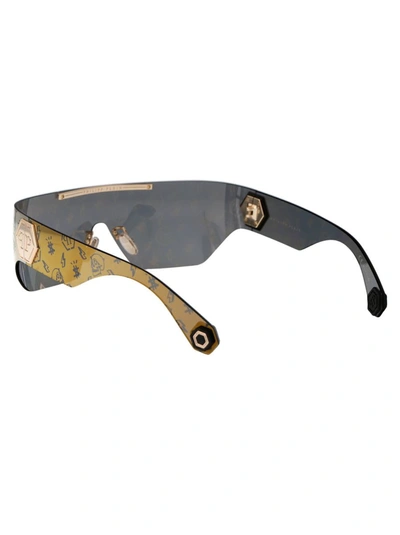 Shop Philipp Plein Sunglasses In 300l Rose Gold